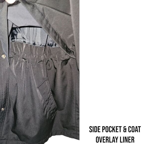 NAUTICA PLUS SIZE Maroon & Black Hooded Zip InLiner Waterproof Jacket Size 2X 3X - Picture 7 of 16